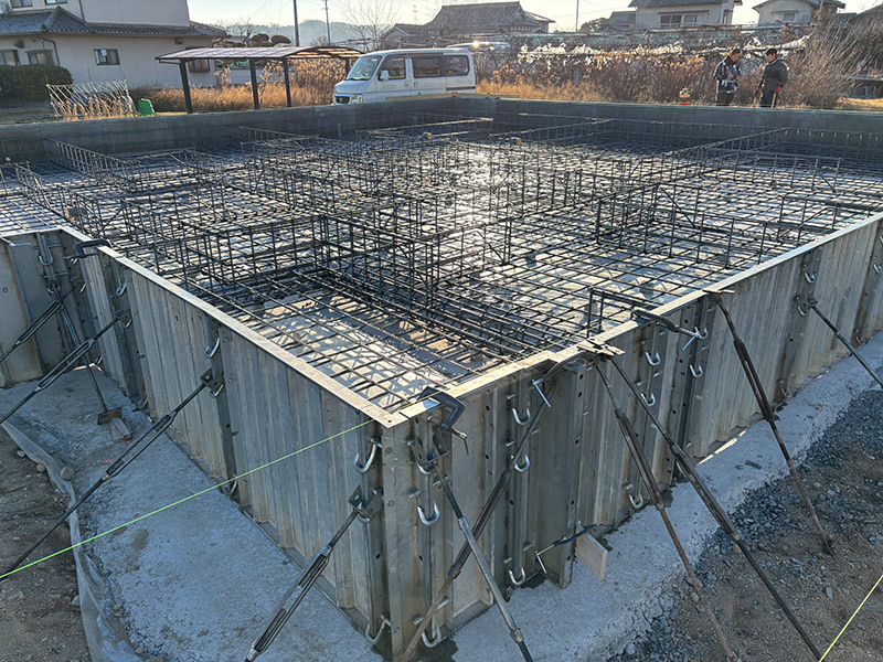 施工例：住宅基礎工事01
