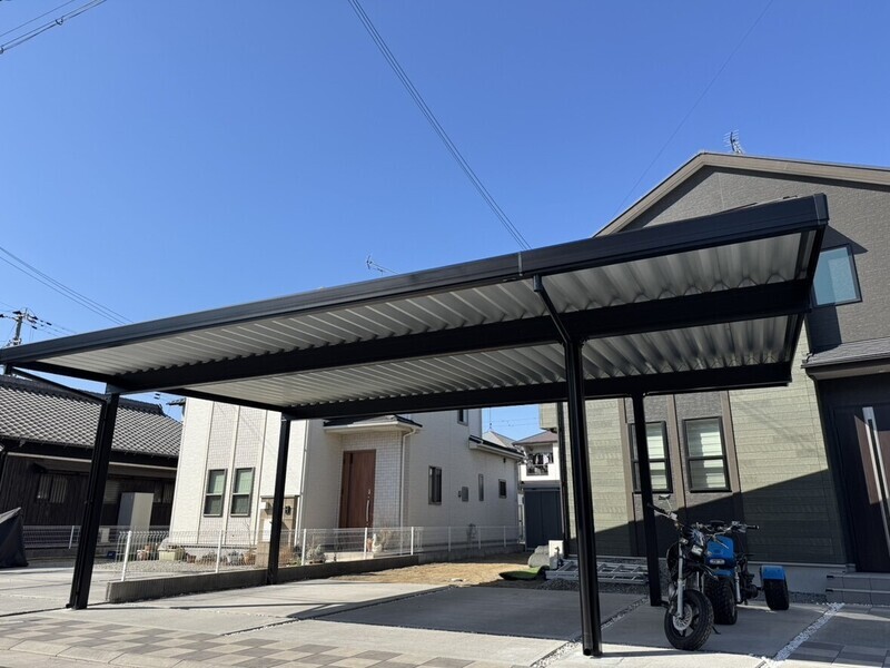 アルミ工事_カーポート組み立て工事